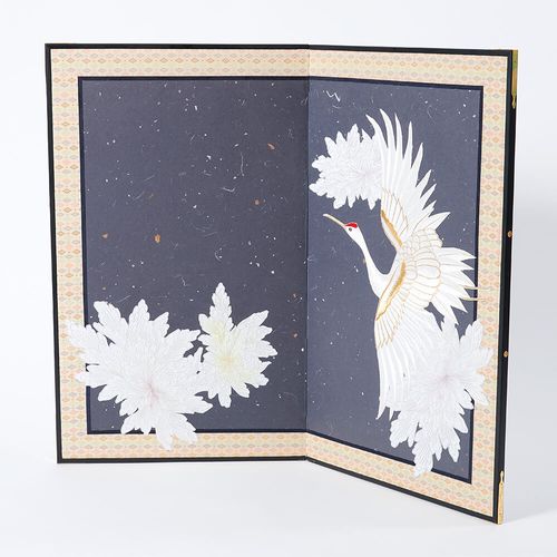 独特の上品 鑑賞屏風 屏風 インテリア アイディ・タナカ 伝統工芸品 モダン 絵画