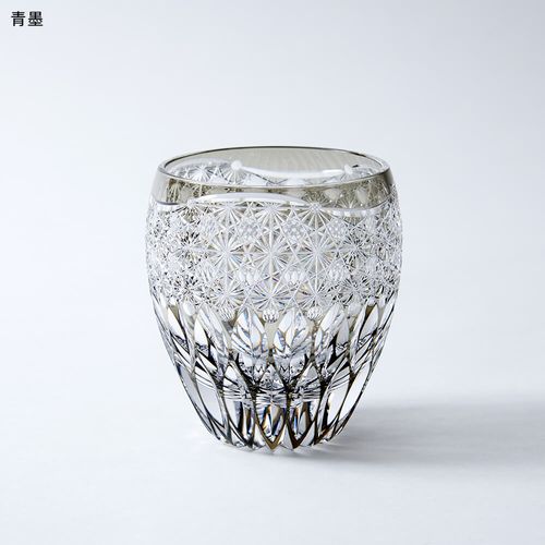 Ｐ９７３　茶碗　『江戸切子』『東京都伝統工芸』『色被せ硝子茶碗』　紙箱　茶道具 P973 茶碗 『江戸切子』『東京都伝統工芸』『色被せ硝子茶碗