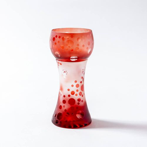 最高 江戸硝子 EDO 中金硝子総合株式会社 伝統工芸品 ギフト 花器 工芸ガラス