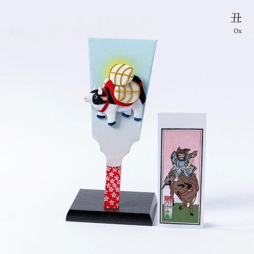 江戸押絵 干支押絵 手刷り干支札 手づくり 1点物 伝統工芸品 送料無料