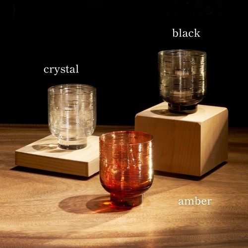 江戸切子 CHOCIN GLASS アンバー / Edo Kiriko CHOCIN GLASS Amber