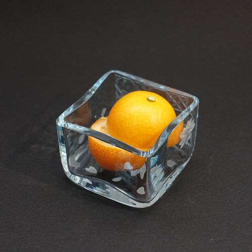 江戸硝子 ミニ桝グラス 翠角彩 sui-kaku-sai / Edo Glass Mini Masu