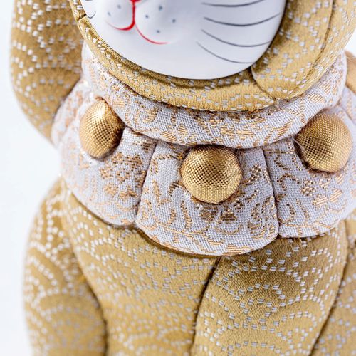 福招き猫 江戸木目込み人形 唐草模様 株式会社一秀 / Lucky Cat Edo