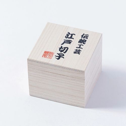 琥珀色被 酒グラス ダイヤ 五角 江戸切子 株式会社清水硝子 / Amber