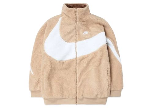 ナイキ ビッグスウッシュリバーシブルボアジャケット 