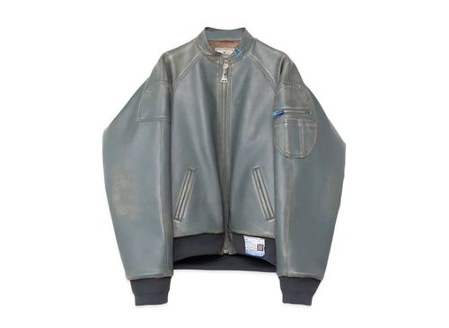 ミハラヤスヒロ シンセティック レザー ジャケット 