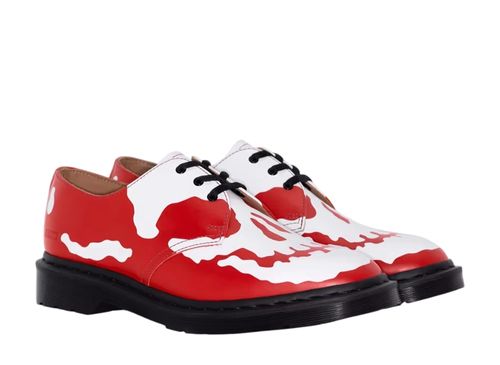 シュプリーム × ドクターマーチン 1461 スカル 3アイ シューズ 