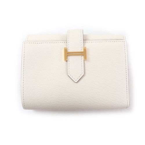 HERMES・エルメス ベアン シェーブル 三つ折り財布・折りたたみ財布