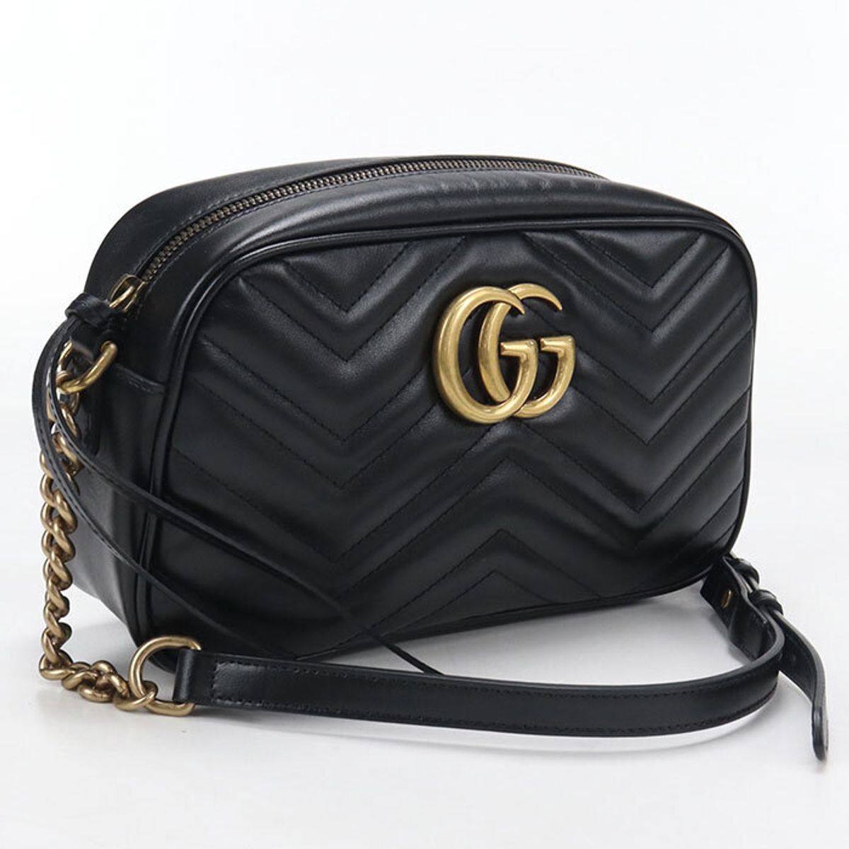 Guccigucci crossbody shoulder bag 447632 rank: A pochette black ONE SIZE Used