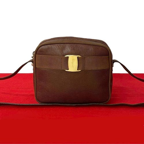 FERRAGAMO・サルヴァトーレ フェラガモ ヴァラ レザー ショルダー 