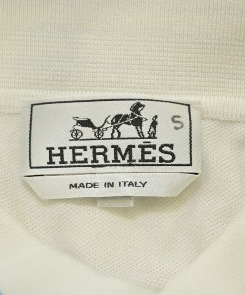 m*a様 HERMES エルメス コットンポロシャツ XL ホワイト HERMES・HERMES ポロシャツ白S 4103526A0140・ポロシャツ・ホワイト系