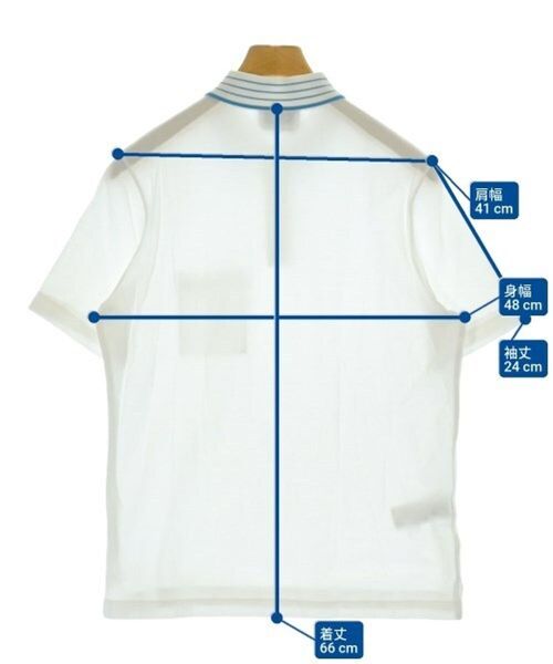 HERMES・HERMES ポロシャツ白S 4103526A0140・ポロシャツ・ホワイト系