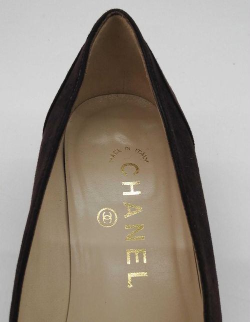 CHANEL スエードパンプス ブラウン 22.5 | OFFMALL - Buyee, an Online