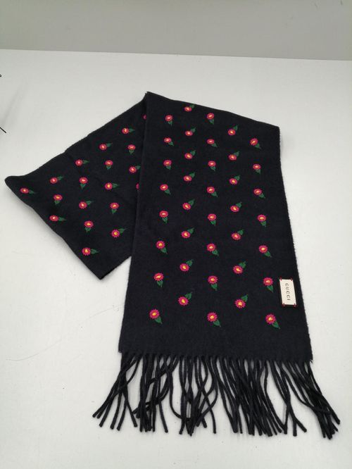 GUCCI グッチ花刺繍カシミヤマフラー | - Buyee, сервис онлайн-прокси