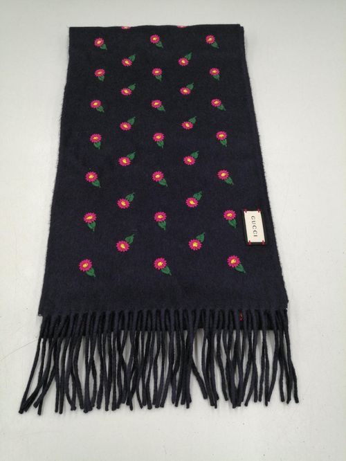 GUCCI グッチ花刺繍カシミヤマフラー | - Buyee, сервис онлайн-прокси