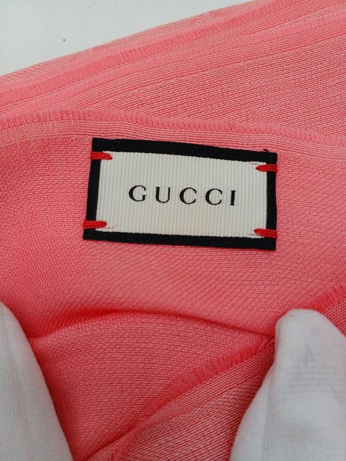 GUCCI GG柄ストール ピンク | - Online Temsilcili Alışveriş Hizmeti