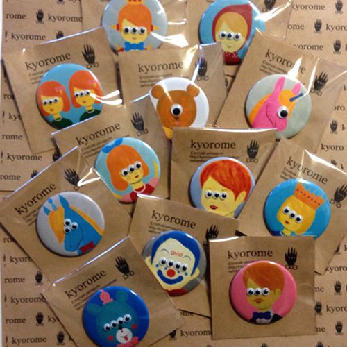 山口としあき】kyorome缶バッチ・エンジェル | Village Vanguard