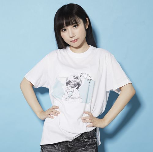 緑川百々子】悄然【しょう-ぜん】ボーイTシャツ(Mサイズ