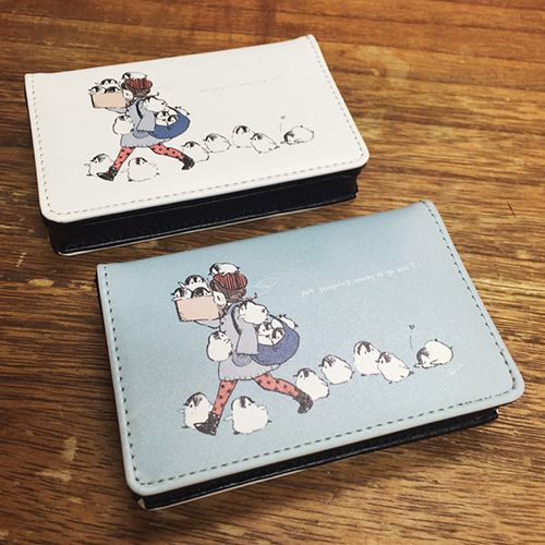 もこぺん名刺ケース もこもこペンギンタイム -ホワイト | ヴィレッジ