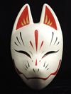 狐面 キツネ お面 化け狐 6点セット (狐 黒狐 赤狐 (桜模様) 狐面 (金