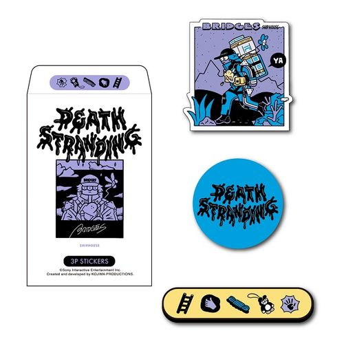 DEATH STRANDING×BRIDGE SHIP HOUSE】ステッカー3種セット≪3枚入り
