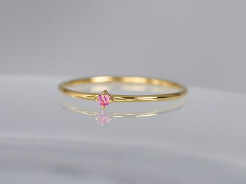 Pink spinel round pinky ring | - Buyee日本代购服务| 在Hariqua