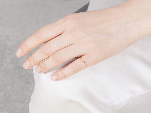 Pink spinel round pinky ring | - Buyee日本代购服务| 在Hariqua