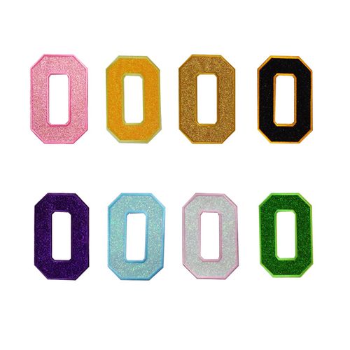 背番号ワッペン グリッター （0～9）グリッター×黄0 | - Buyee, un