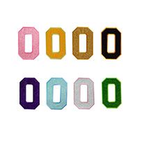 阪神タイガース 背番号ワッペン グリッター 水色 背番号ワッペン グリッター （0～9）グリッター×黄4 | 阪神タイガース