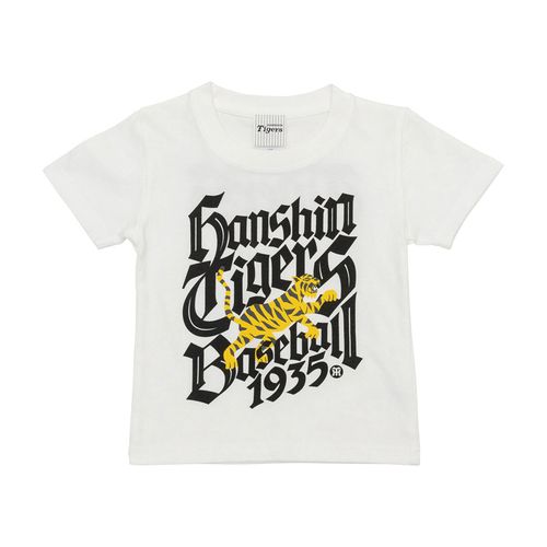 その他 T shop ゴシックタイガーロゴキッズTシャツホワイト110 | 阪神タイガース公式