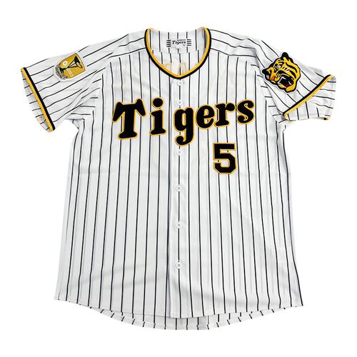 新品　未使用　阪神タイガース　村上　チャンピオンエンブレム付き ユニフォーム　M 阪神タイガース チャンピオンエンブレム付 ユニフォーム 近本